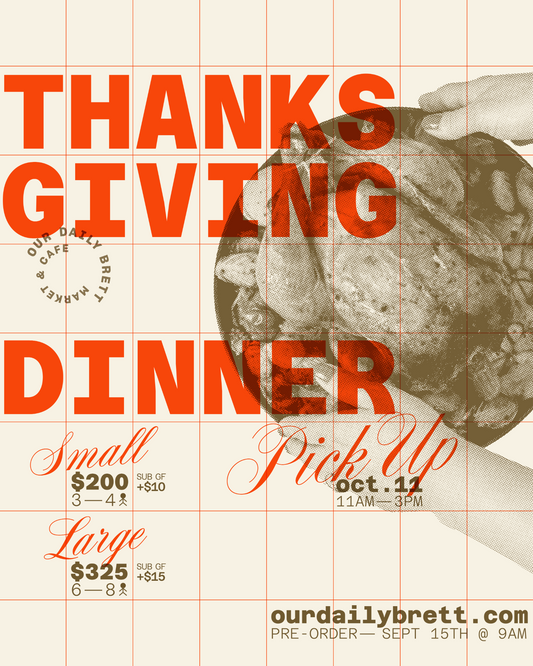 THANKSGIVING DINNER 2025 - PRE-ORDER (PICK-UP/DELIVERY OCTOBER 11TH)